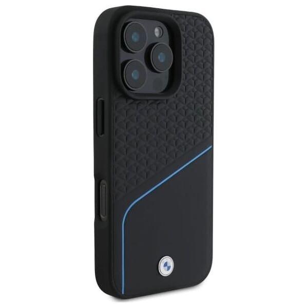 BMW BMW BMHMP16X23RDCLK iPhone 16 Pro Max      6.9" czarny/black hardcase Sign Leather Textured And Line MagSafe