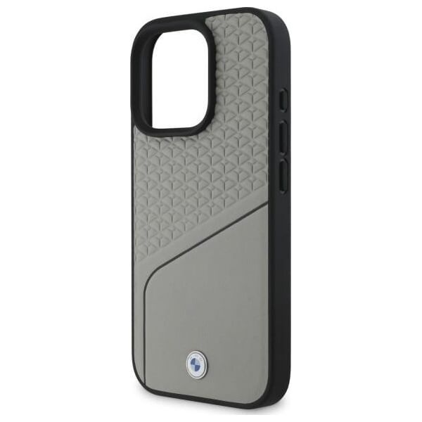 BMW BMW BMHMP16X23RDCLG iPhone 16 Pro Max     6.9" szary/grey hardcase Sign Leather Textured and Line MagSafe