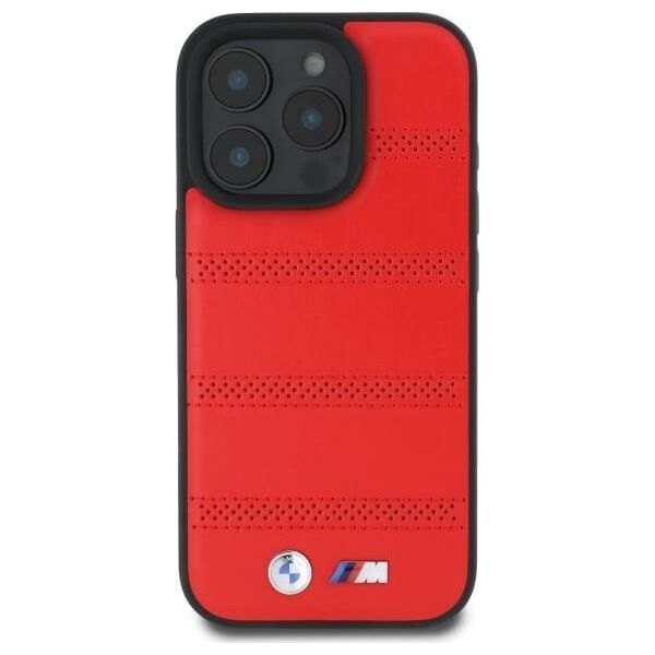 BMW BMW BMHMP16X23PUSPR iPhone 16 Pro Max     6.9" czerwony/red hardcase M Perforated And Stitched Line MagSafe