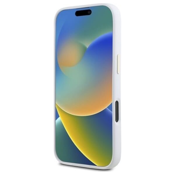 Guess Guess GUHCP16XM4DGPH iPhone 16 Pro Max    6.9" biały/white hardcase Silicone Logo Strass 4G