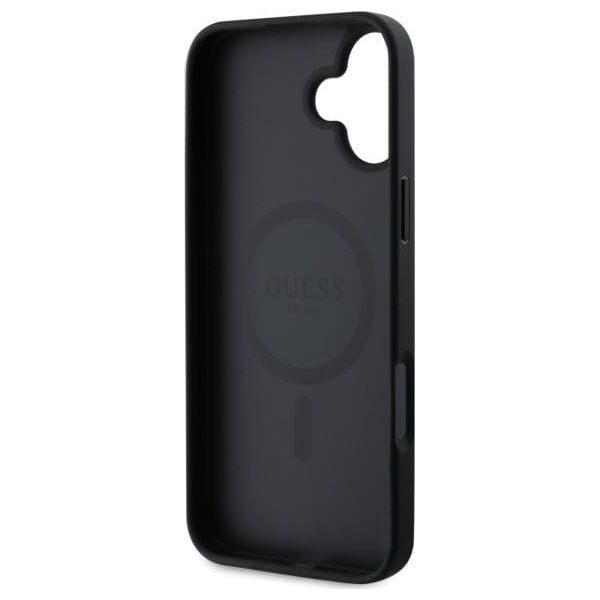 Guess Guess GUHMP16SPSAHMCK iPhone 16 6.1"      czarny/black hardcase Saffiano Classic Logo MagSafe