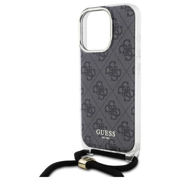 Guess Guess GUHCP16XHC4SEK iPhone 16 Pro Max    6.9" czarny/black hardcase Crossbody Cord 4G Print