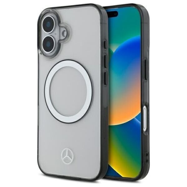 Mercedes Mercedes MEHMP16S23HUOKC iPhone 16 6.1"   transparent hardcase Printed logo MagSafe