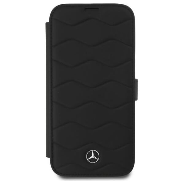 Mercedes Mercedes MEBKP16X23RWRSK iPhone 16 Pro    Max 6.9" czarny/black bookcase MB Waves Leather