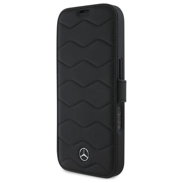 Mercedes Mercedes MEBKP16X23RWRSK iPhone 16 Pro    Max 6.9" czarny/black bookcase MB Waves Leather