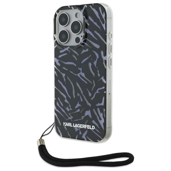 Karl Lagerfeld Karl Lagerfeld KLHCP16LHZBPKCCU iPhone    16 Pro 6.3" fioletowy/purple Zebra With Cord