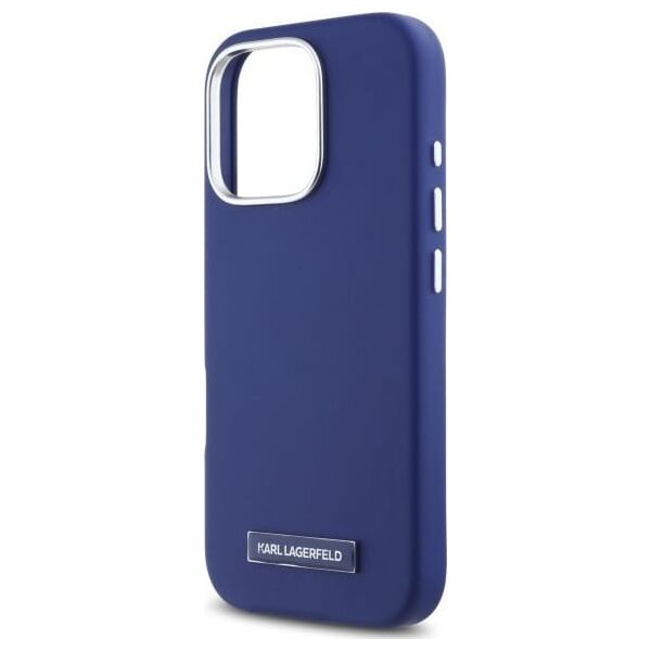 Karl Lagerfeld Karl Lagerfeld KLHMP16LPGMSRPB iPhone 16  Pro 6.3" niebieski/blue hardcase FW Metal Plate MagSafe