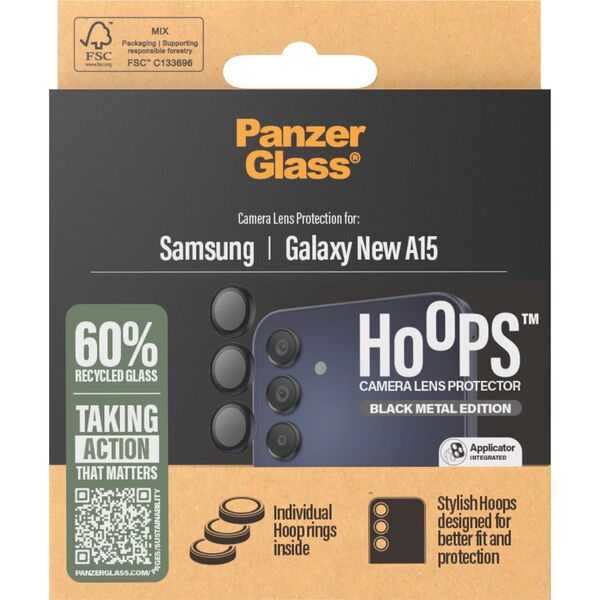 PanzerGlass PanzerGlass Hoops Black Lens Protector Samsung A16
