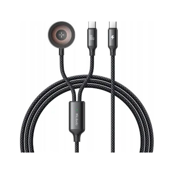 Kabel USB Mcdodo Kabel 2w1 Mcdodo CA-2200 USB-C + ładowarka Apple Watch, 60W, 1.2m