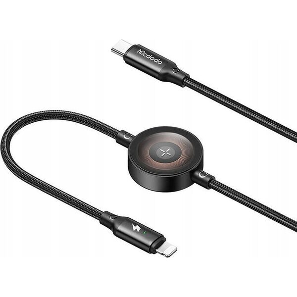 Kabel USB Mcdodo Kabel 2w1 Mcdodo CA-5680 USB-C do Lightning + ładowarka Apple Watch, 36W, 1.5m