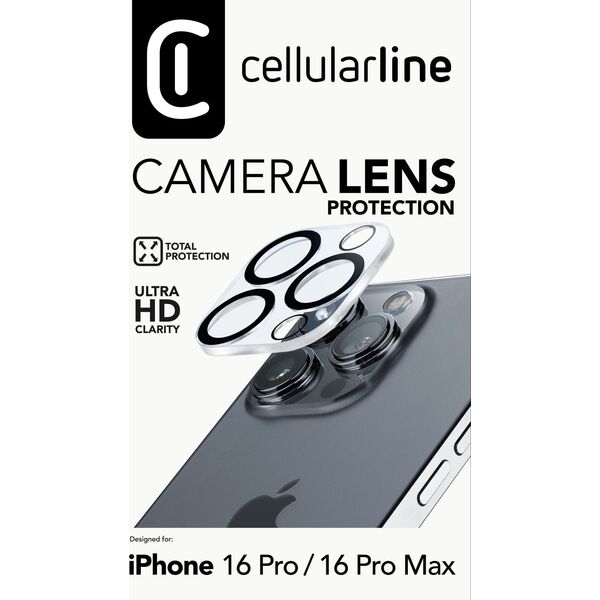 Cellular Line Cellularline Camera Lens Protection iPhone 16 Pro / Max Clear