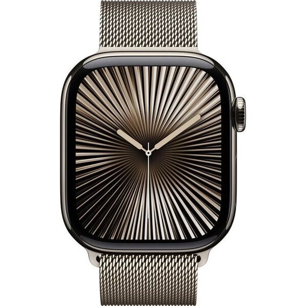 Smartwatch Apple Watch 10 GPS + Cellular 42mm Natural Titanium Milanese Loop Szary  (MWXF3QF/A)