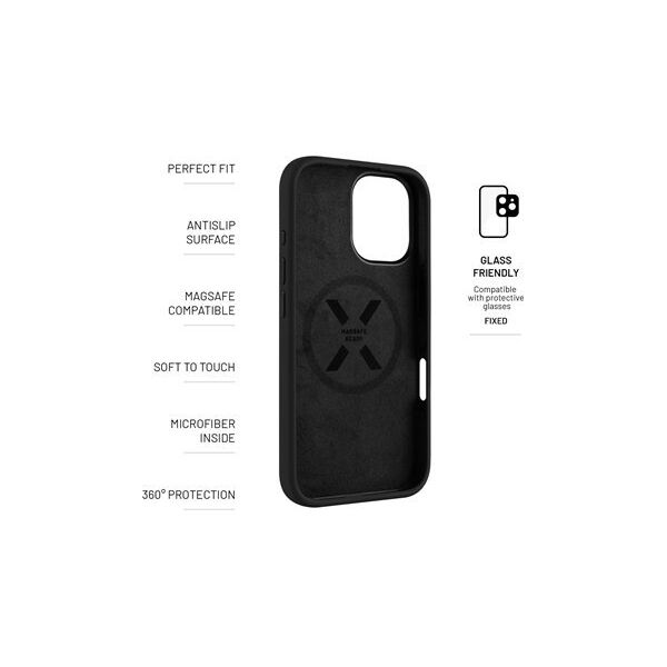 Fixed Fixed | MagFlow | Back Cover | Apple | iPhone 16 | Silicone | Black