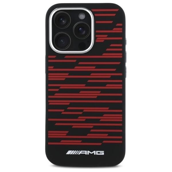 Mercedes AMG AMHMP16L24SSRRK iPhone 16 Pro 6.3"    czarny/black hardcase Silicone Graphics MagSafe