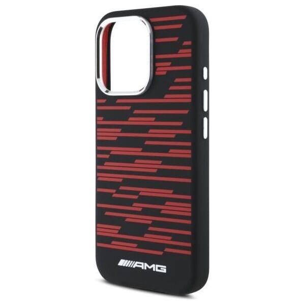 Mercedes AMG AMHMP16X24SSRRK iPhone 16 Pro Max     6.9" czarny/black hardcase Silicone Graphics MagSafe
