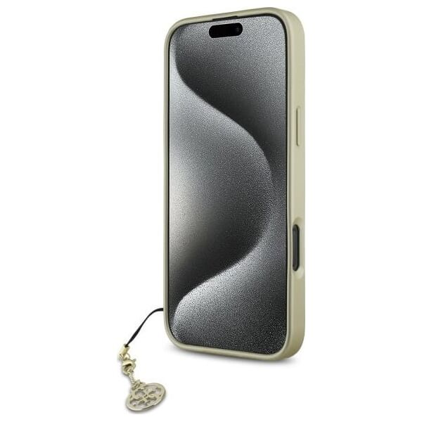 Guess Guess GUHCP16LGF4GBR iPhone 16 Pro 6.3"   brązowy/brown hardcase 4G Charms Collection