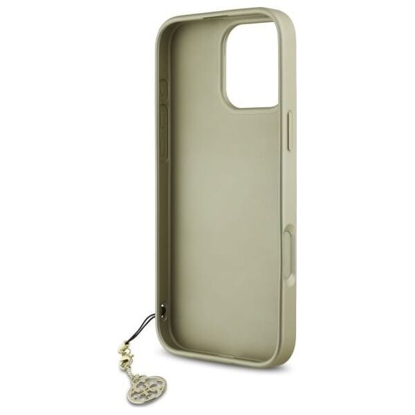 Guess Guess GUHCP16LGF4GBR iPhone 16 Pro 6.3"   brązowy/brown hardcase 4G Charms Collection