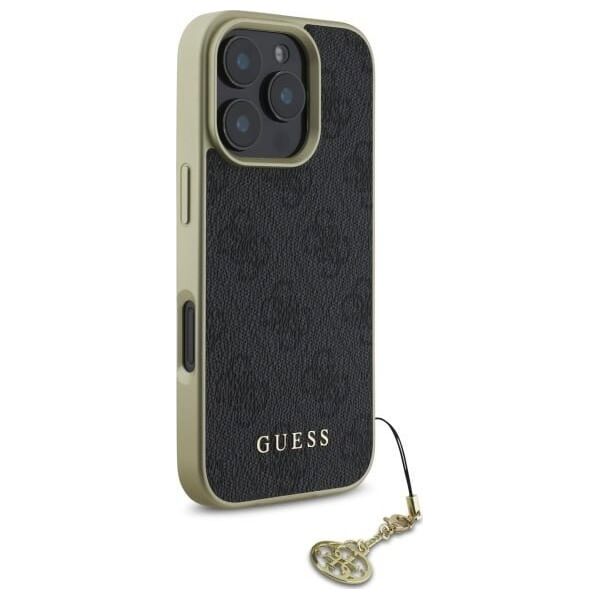 Guess Guess GUHCP16LGF4GGR iPhone 16 Pro 6.3"   czarny/black hardcase 4G Charms Collection
