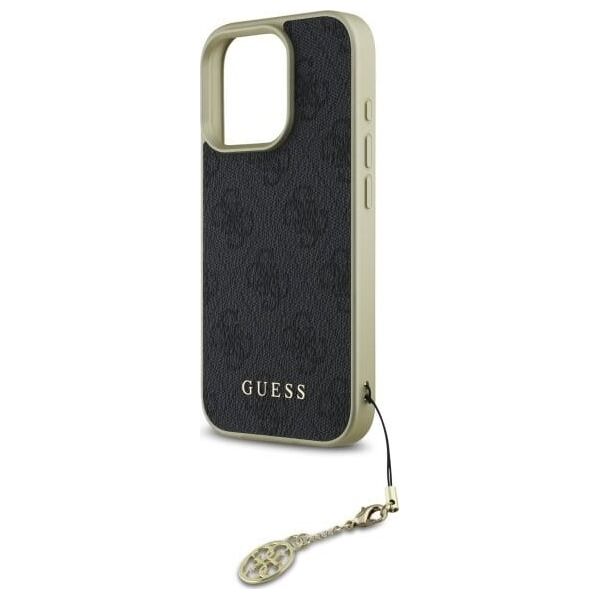 Guess Guess GUHCP16LGF4GGR iPhone 16 Pro 6.3"   czarny/black hardcase 4G Charms Collection