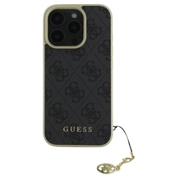 Guess Guess GUHCP16LGF4GGR iPhone 16 Pro 6.3"   czarny/black hardcase 4G Charms Collection