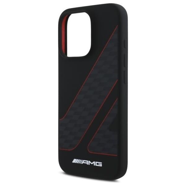Mercedes AMG AMHMP16L2SCFR iPhone 16 Pro 6.3"      czarny/black hardcase Checkered Flag Pattern MagSafe