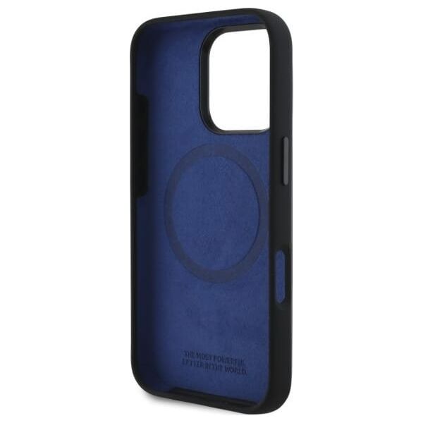BMW BMW BMHMP16L23SHEB iPhone 16 Pro 6.3"     czarny/black hardcase Silicone Hexagon Blue Line MagSafe