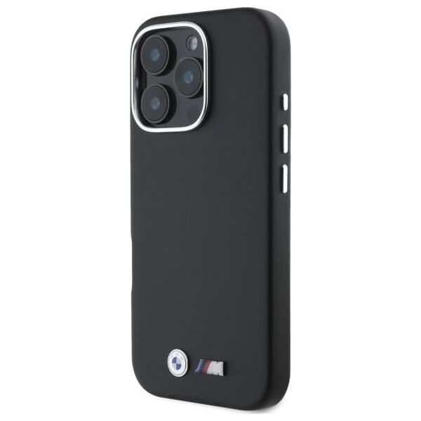BMW BMW BMHCP16L23PMWK iPhone 16 Pro 6.3"     czarny/black hardcase M Smooth Full Wrapped Metal