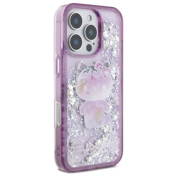 Hello Kitty Hello Kitty HKHCP16XL50PPU iPhone 16 Pro  Max 6.9" fioletowy/purple hardcase Liquid Glitter 50TH Anniversary Party