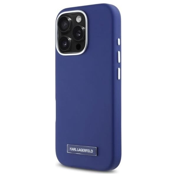 Karl Lagerfeld Karl Lagerfeld KLHMP16XPGMSRPB iPhone 16  Pro Max 6.9" niebieski/blue hardcase FW Metal Plate MagSafe
