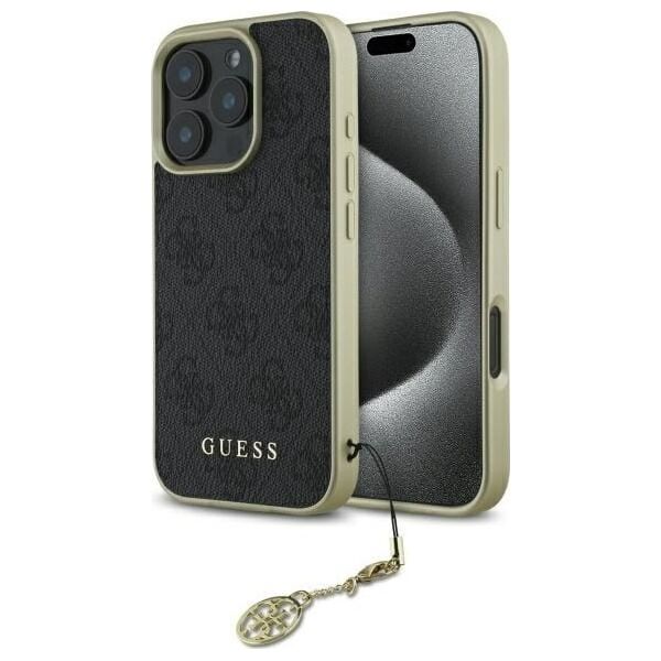 Guess Guess GUHCP16XGF4GGR iPhone 16 Pro Max    6.9" czarny/black hardcase 4G Charms Collection