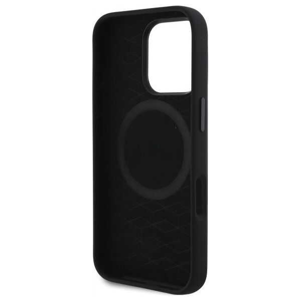 BMW BMW BMHMP16L23SCUK iPhone 16 Pro 6.3"     czarny/black hardcase Silicone Cut Tricolor Lines MagSafe