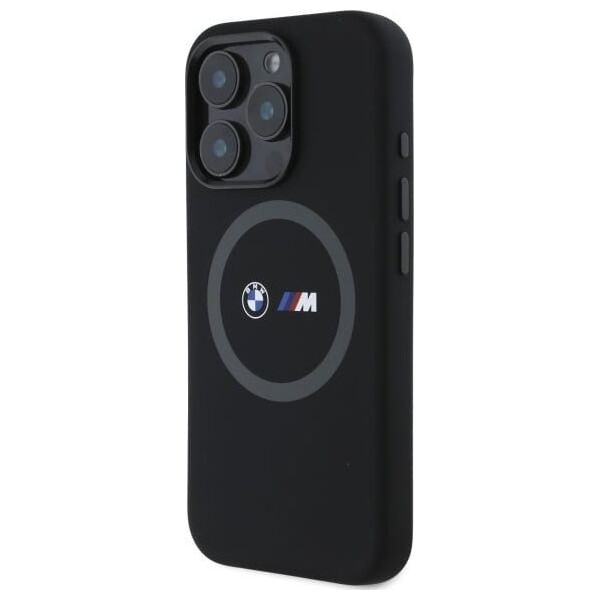 BMW BMW BMHMP16L23SROK iPhone 16 Pro 6.3"     czarny/black hardcase M Silicone Printed Ring MagSafe