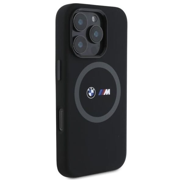 BMW BMW BMHMP16L23SROK iPhone 16 Pro 6.3"     czarny/black hardcase M Silicone Printed Ring MagSafe