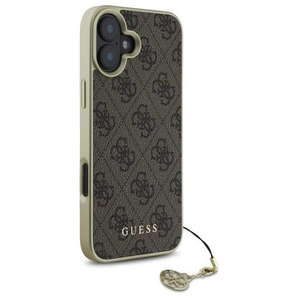 Guess Guess GUHCP16SGF4GBR iPhone 16 6.1"       brązowy/brown hardcase 4G Charms Collection