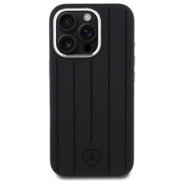 Mercedes Mercedes MEHMP16X23SUVSK iPhone 16 Pro    Max 6.9" czarny/black hardcase Silicone Vertical Tonal Stripes MagSafe