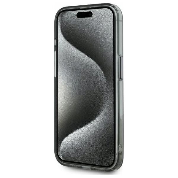 Karl Lagerfeld Karl Lagerfeld KLHMP15LHLSCHK iPhone 15 Pro 6.1" black/black hardcase IML Metal Choupette Head MagSafe