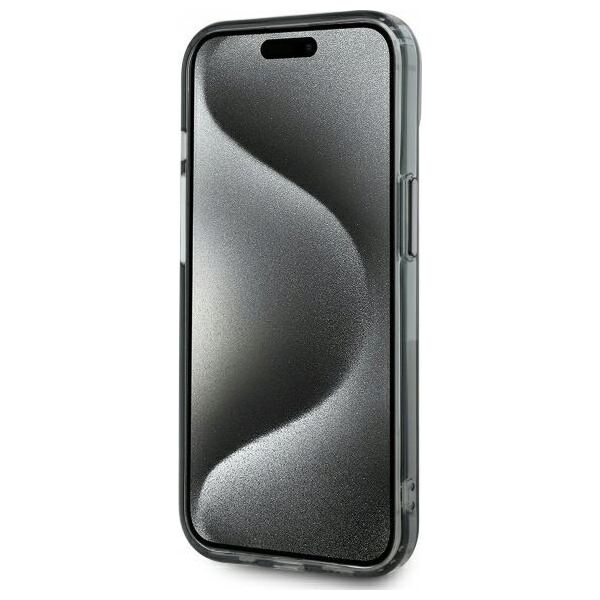 Karl Lagerfeld Karl Lagerfeld KLHMP15SHLSKIK iPhone 15 6.1" black/black hardcase IML Metal Karl Head MagSafe