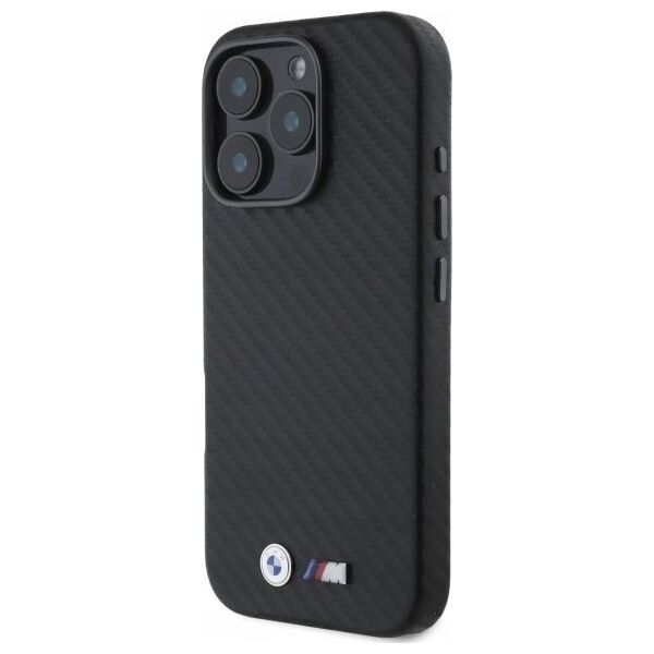 BMW BMW BMHCP16X23PUFWC iPhone 16 Pro Max 6.9" black/black hardcase Carbon Wrapped Metal