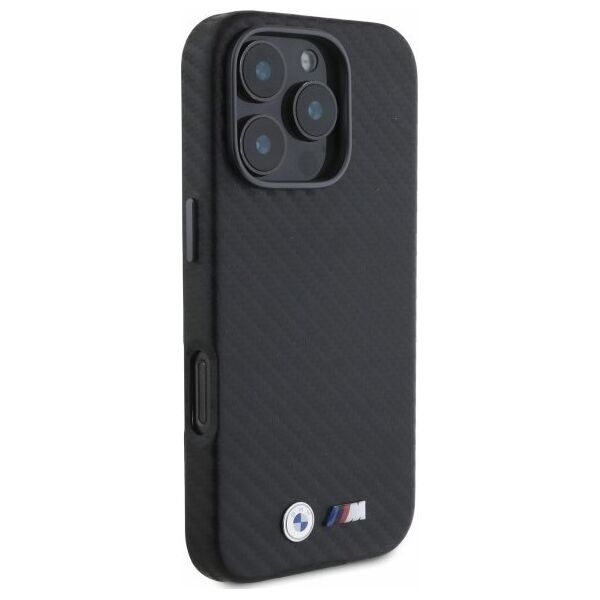 BMW BMW BMHCP16X23PUFWC iPhone 16 Pro Max 6.9" black/black hardcase Carbon Wrapped Metal