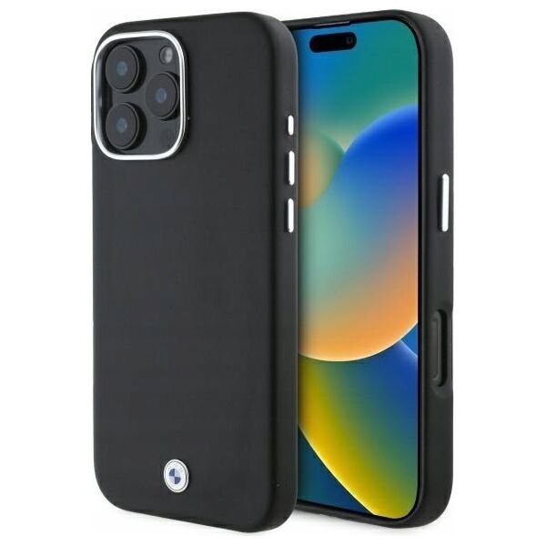 BMW BMW BMHMP16L23PUFWK iPhone 16 Pro 6.3" black/black hardcase Sign Full Wrapped Metal MagSafe