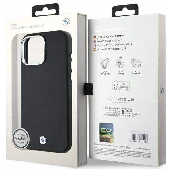 BMW BMW BMHMP16L23PUFWK iPhone 16 Pro 6.3" black/black hardcase Sign Full Wrapped Metal MagSafe
