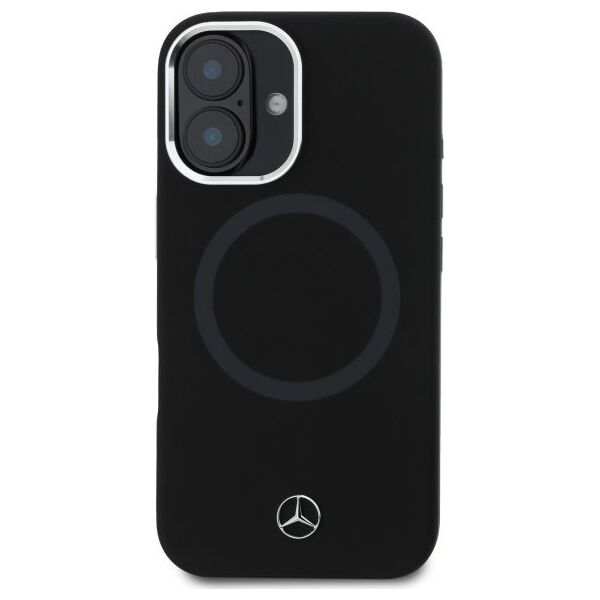 Mercedes Mercedes MEHMP16S23SUTTK iPhone 16 6.1" black/black hardcase Silicone Tonal Logo MagSafe