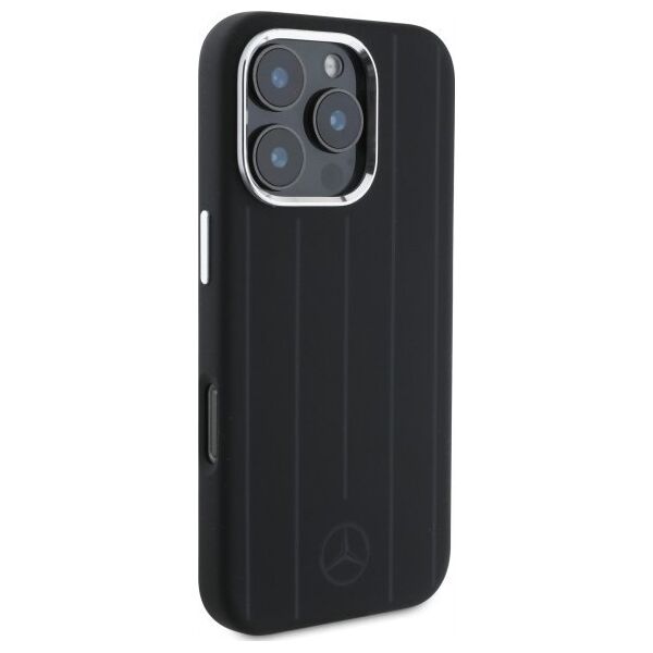 Mercedes Mercedes MEHMP16L23SUVSK iPhone 16 Pro 6.3" black/black hardcase Silicone Vertical Tonal Stripes MagSafe