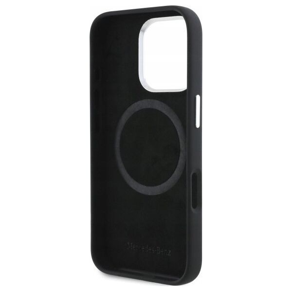Mercedes Mercedes MEHMP16L23SUVSK iPhone 16 Pro 6.3" black/black hardcase Silicone Vertical Tonal Stripes MagSafe