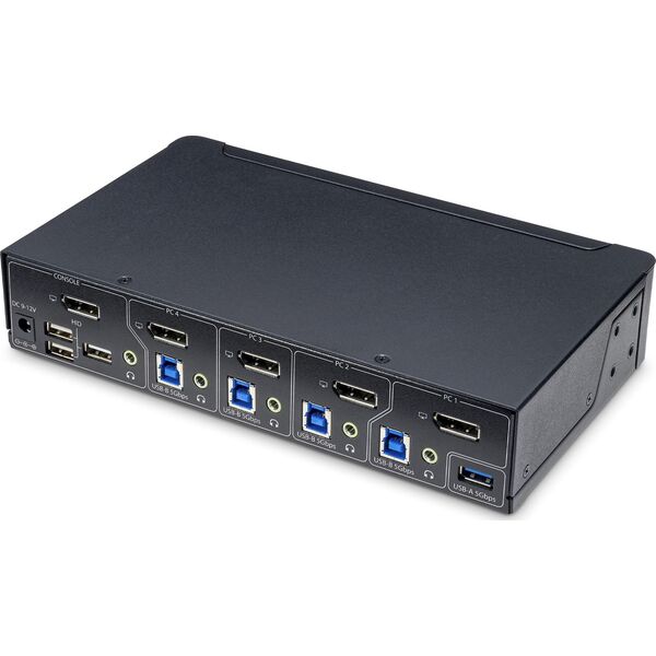 Przełącznik StarTech StarTech P4AD122-KVM-SWITCH przełącznik KVM Możliwości montowania w stelażu Czarny