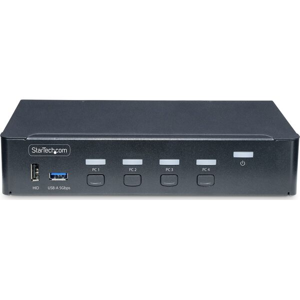Przełącznik StarTech StarTech P4AD122-KVM-SWITCH przełącznik KVM Możliwości montowania w stelażu Czarny