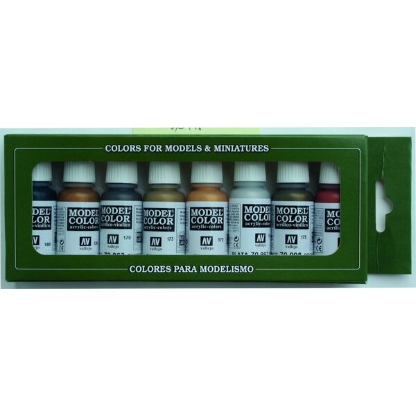 Vallejo Vallejo: 70.118 - Model Color - Effects - Metallic Colors (8 x 18 ml)