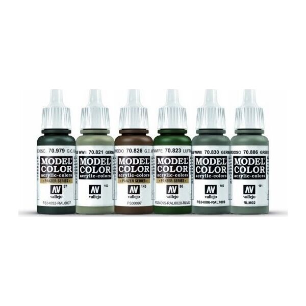 Vallejo Vallejo: 70.206 - Model Color - WWII German Infantry (6 x 18 ml)