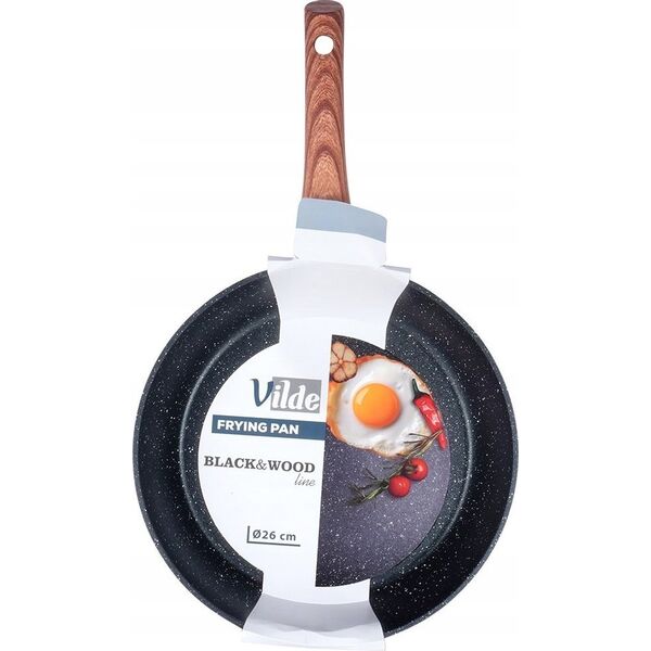 Patelnia Vilde Patelnia Indukcja na Gaz Granitowa Nieprzywierająca Solidna VILDE 26 cm