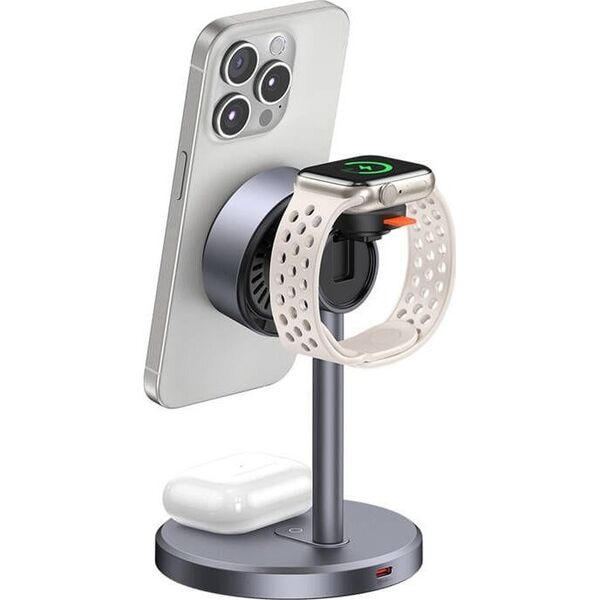 Ładowarka Mcdodo Ładowarka bezprzewodowa Mcdodo CH-2462 3w1 15W Qi2 + ładowarka sieciowa 33W